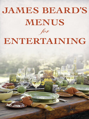 cover image of James Beard's Menus for Entertaining
